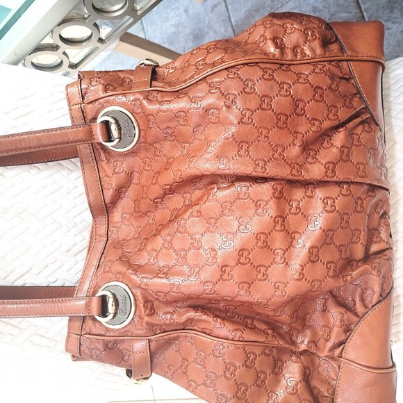 GG MONOGRAM LEAHTER EX LARGE TOTE BAG - Picture 15 of 17